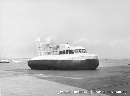 SRN5 with Westland -  (credit: The <a href='http://www.hovercraft-museum.org/' target='_blank'>Hovercraft Museum Trust</a>).